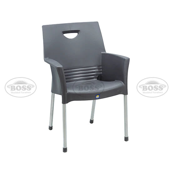 Boss BP-317 Mega Jhony Pure Plastic Chair with Steel Legs