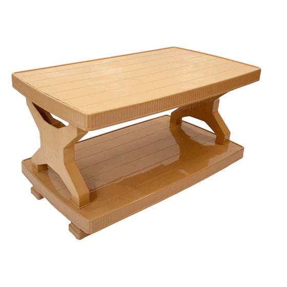 Boss BP-335 Picasso Rattan Pure Plastic Double Shelf Table(Large)