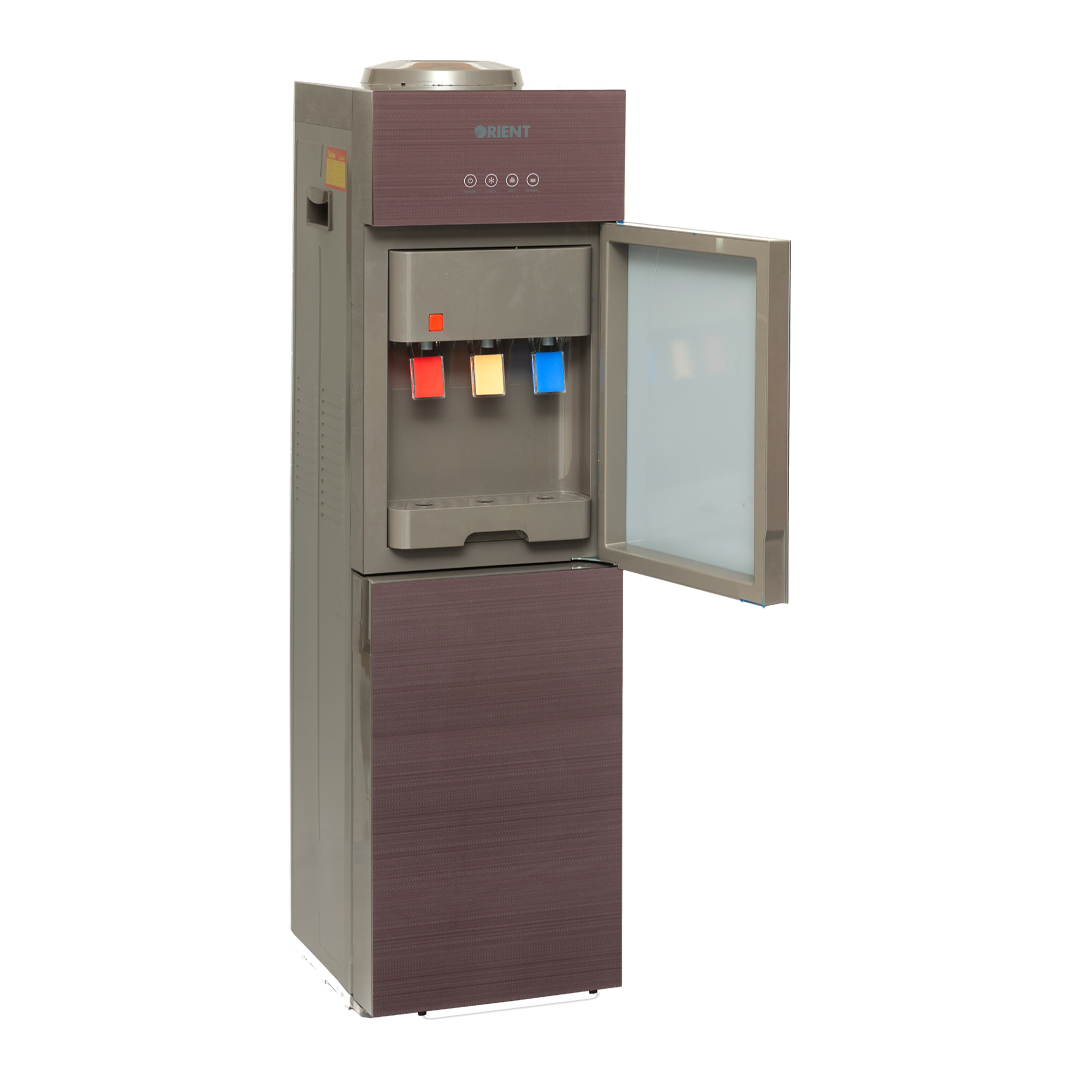 Flare 3 Taps Lilac Glass Door Water Dispenser