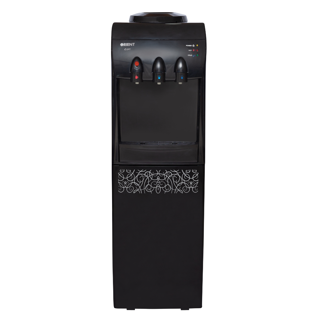 Icon 3 Taps Black Water Dispenser